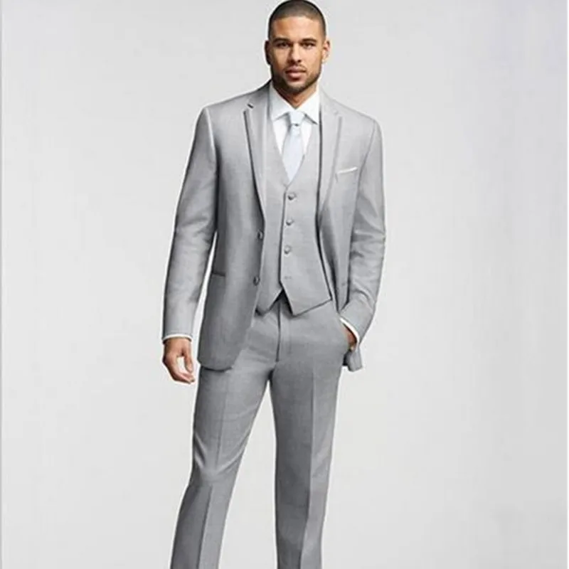 light grey and black tuxedo