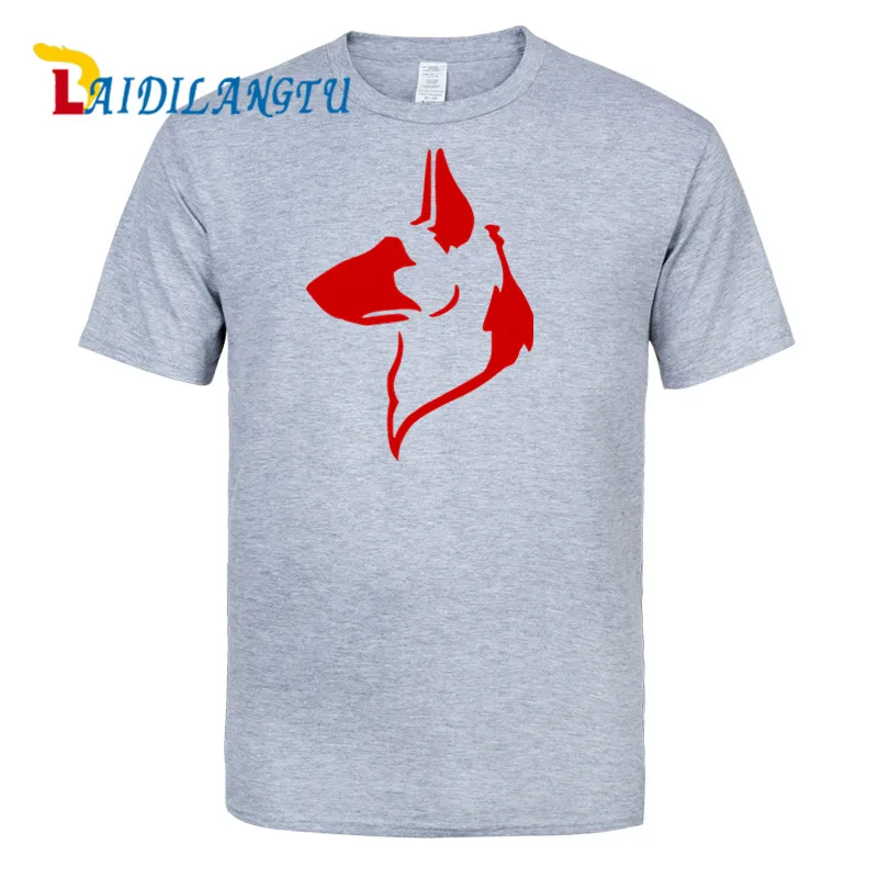 Лидер продаж 2018 Новая мода Для мужчин футболка Пособия по немецкому языку Shepherd k9 собака прохладный короткий рукав футболка верхняя одежда