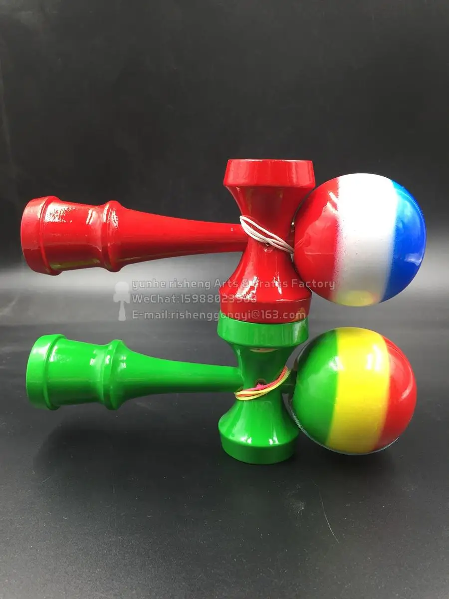 Kendama 100 шт растаманский мяч три цвета шар с полной цветная ручка