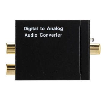

Digital to Analog audio Converter Optical SPDIF Coaxial to Stereo L/R RCA 3.5mm Jack Output Audio Adapter For HDTV DVD