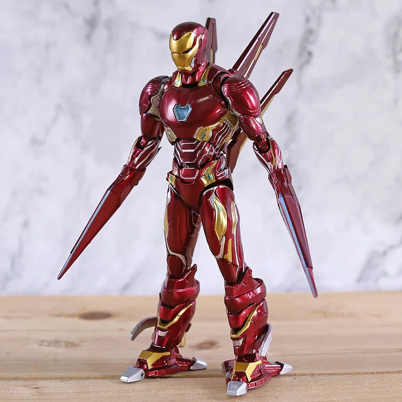 

Avengers Infinity War Mk50 Nano Weapon Iron Man Action Figure Movable Anime PVC Modeling Toy Collectibles New