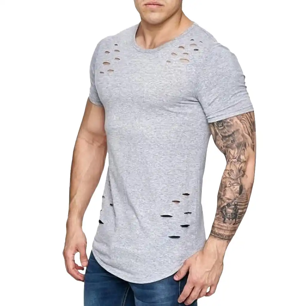 playeras con agujeros hombre