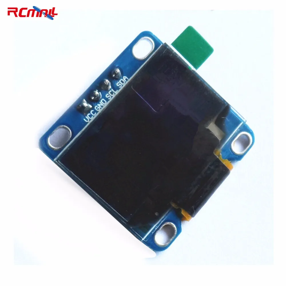 RCmall 0,9" дюймовый голубой I2C IIC Серийный 128X64 O светодиодный ЖК-дисплей светодиодный Дисплей модуль для Arduino 51 MSP420 STIM32 SCR FZ1112-DIY