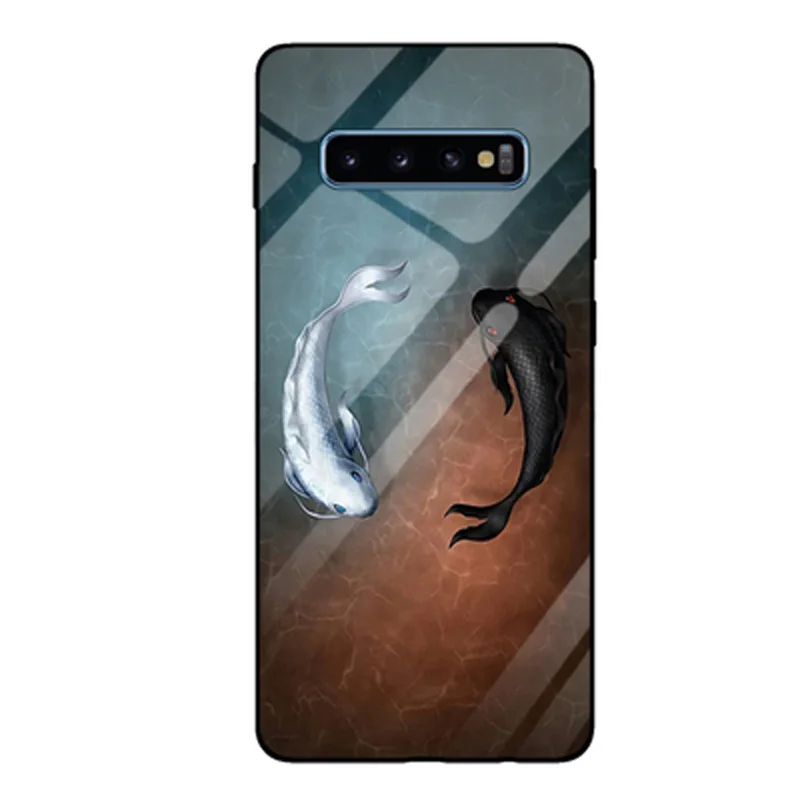 Для samsung galaxy S10 плюс Чехол S10plus G9750 закаленное Стекло Силиконовый ТПУ Рамка Стекло Твердый переплет для samsung S10+ телефонные чехлы