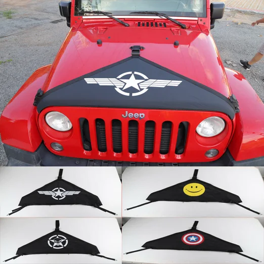 CarCarHome V Hood Engine Cover Front End T Bar Triangle For Jeep