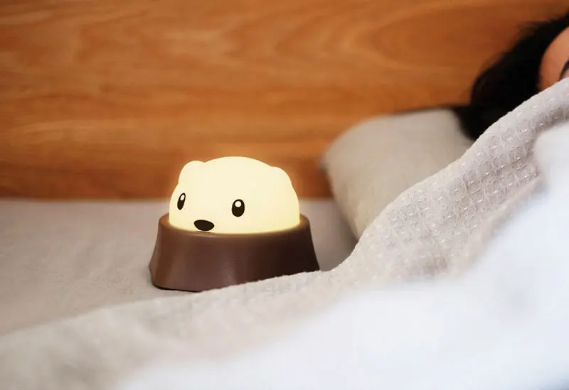 LED Cute Gopher Night Light Novelty Toy Lighting Gophers Children Kid Lamp USB Desk Sleeping Lamp Decor Lamps Built-In Battery (4)