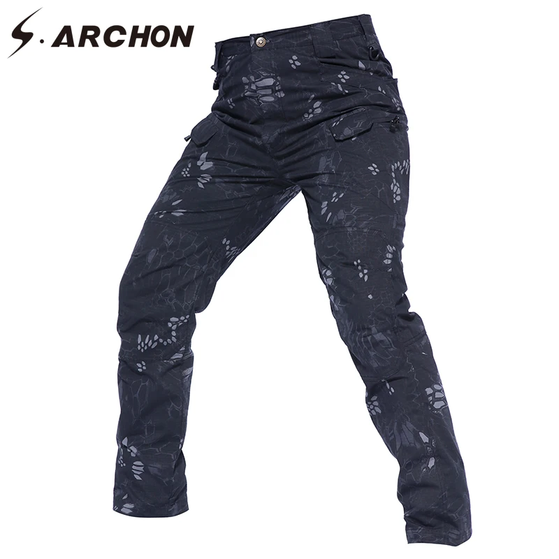 S.ARCHON IX7 Army Tactical Waterproof Cargo Pants Men
