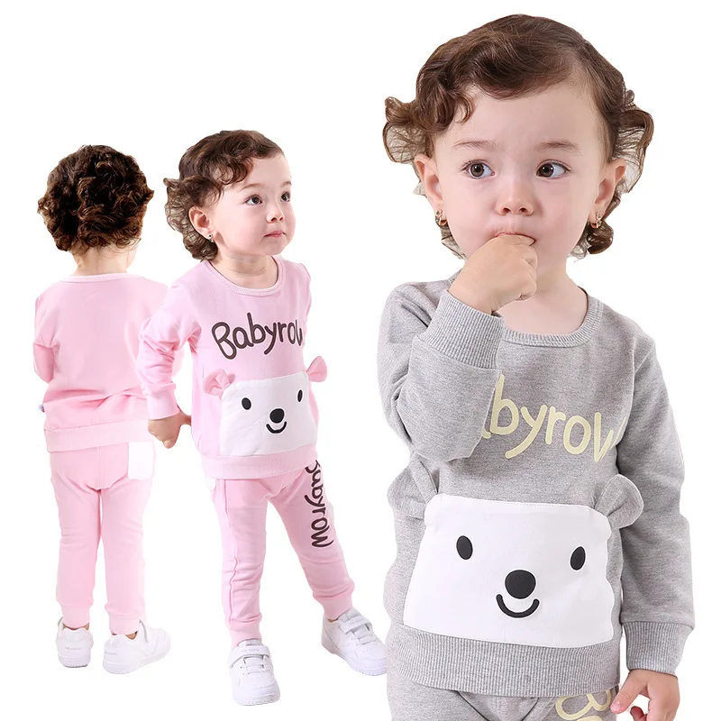 Anlencool/ г. Ограниченная серия, жилет в стиле панк roupas infantil Meninas Bear, одежда для малышей хлопковый стрейчевый костюм осенний комплект, брендовая одежда