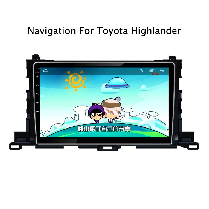 Cheap 10.1" 2G RAM 32G ROM Car DVD GPS Navigation For Toyota Highlander 2015-2018 with Radio Head Unit,support 4G LTE 6