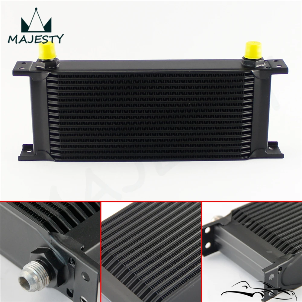 

AN8 Universal Row16 Oil Cooler 16 Rows Aluminum Engine Transmission Radiating System