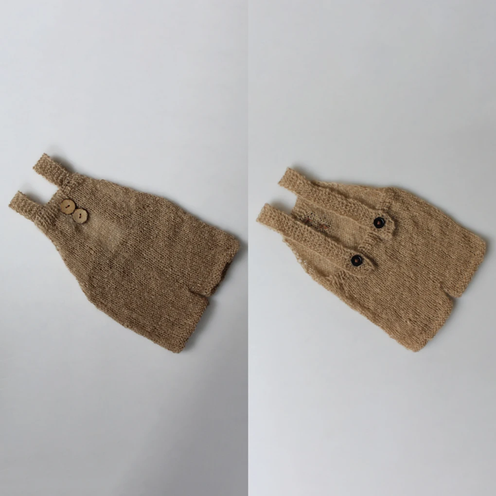 Infantil para Meninos e Meninas Adereços para Fotos de Recém-nascidos Fantasia Botões Macacão Roupa Fotográfica 5 Fantasia infantil para meninos e meninas, adereços