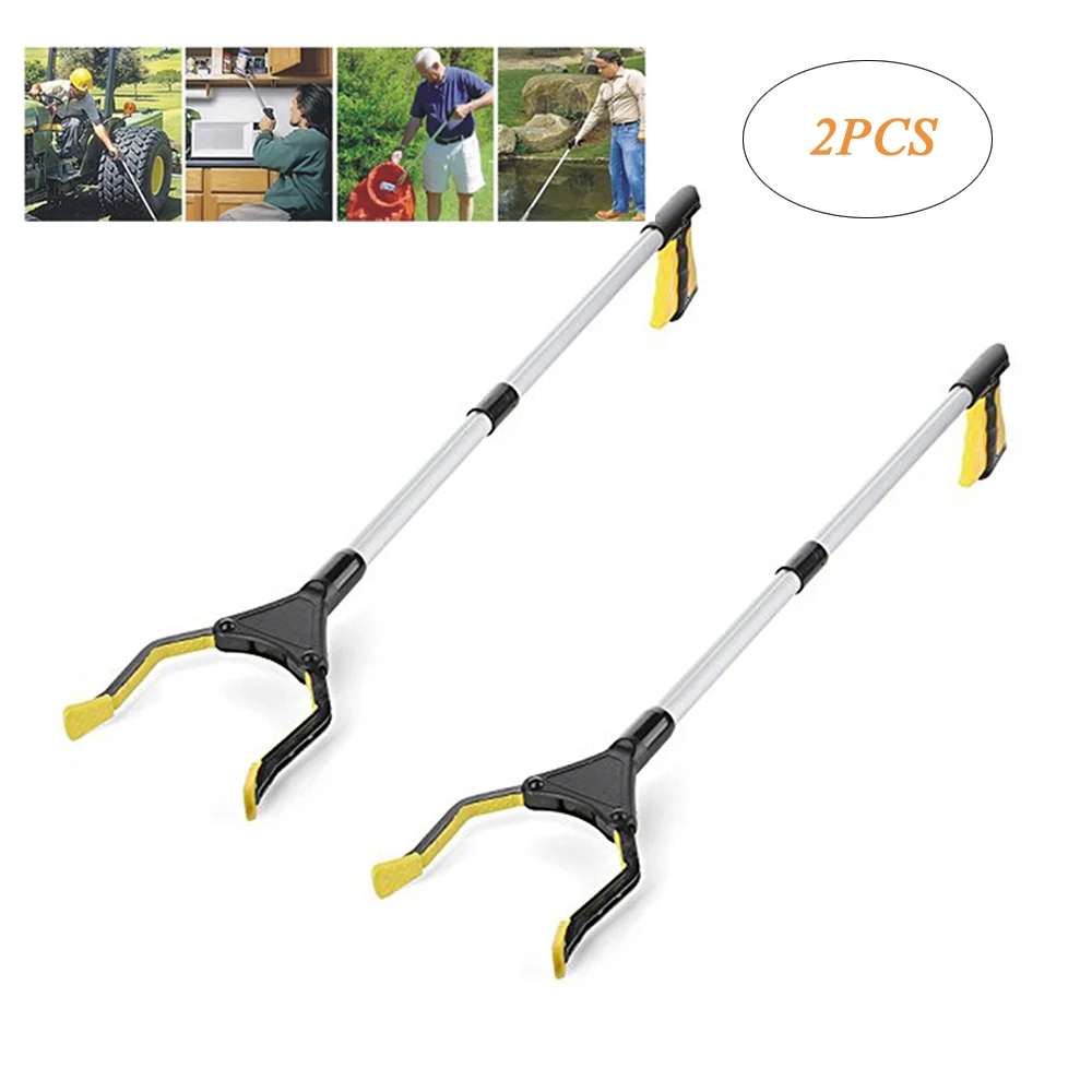 Creative Foldable 2Pcs/set 81cm Pick up Garbage Clip Pickup Device