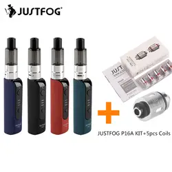 Комплект Vape JUSTFOG P16A Start Vape ручка мини Портативная электронная сигарета комплект с 900 мАч встроенной батареей 1,9 мл бак VS Q16