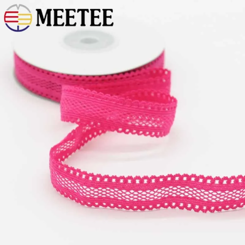 Meetee 22 метра 1 8 см кружевная сетчатая полоя эластичная лента тесьма для рукоделия