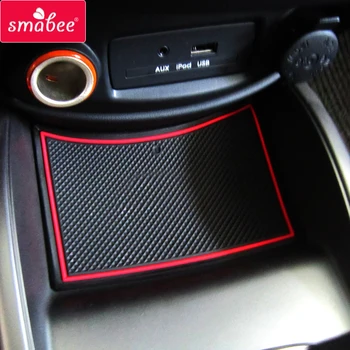 

Smabee Gate slot mat For KIA Soul 2009 2010 2011 2012 2013 Cup Holders Non-slip mats Rubber Coaster Accessories Car sticker