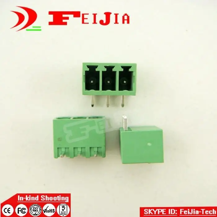 

(50pcs/lot) 15EDGRC-3.81-3P Bend Pin Terminal Block Connector Plug-in Pluggable type free shipping pitch 3.81mm