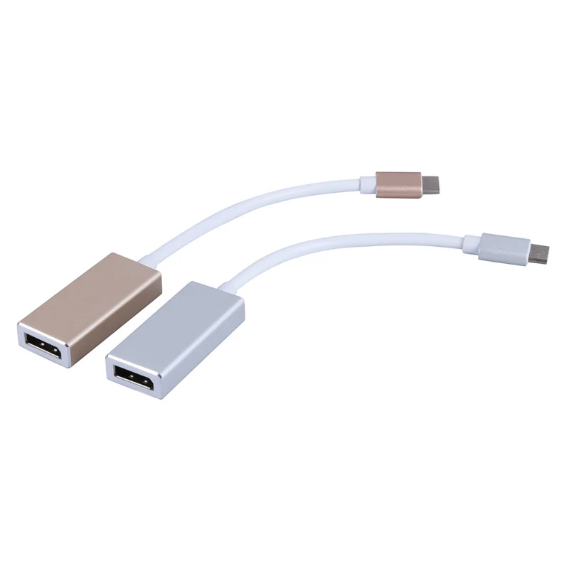 1080P USB 3.1 Type C to DP Adapter USB-C to Display Port Adapters Converter Support 4K UHD for Macbook Pro 2015/2016/2017 1080P USB 3.1 Type C to DP Adapter USB-C to Display Port Adapters Converter Support 4K UHD for Macbook Pro 2015/2016/2017