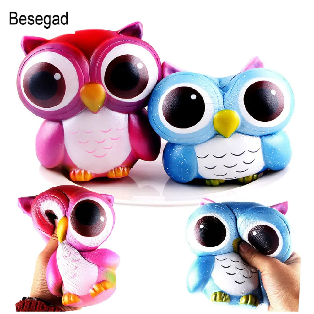 Besegad мягкие Джамбо милые Kawaii Сова мягкое игрушки для детей и взрослых снимает