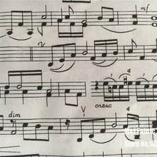 50*110 см хлопчатобумажные швейные ткани Примечание фортепианной музыки ноты DIY ручной работы Материал Hometextile лоскутное