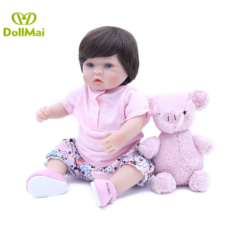 

Real baby doll reborn 18"40cm silicone reborn baby dolls newborn baby alive girl dolls gift for child bebes reborn menina