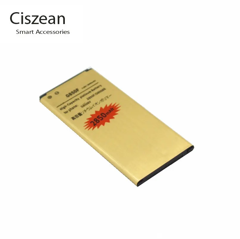 Ciszean 2x2850 мАч EB BG850BBC заменяемая Золотая батарея + универсальное зарядное