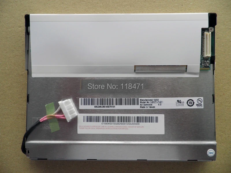 6 5 дюймов ЖК-дисплей Панель G065VN01 V0 Дисплей 600*480 Экран LVDS 1 ch 6-бит 500 cd/m2 | Электронные