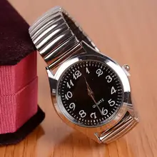 Маленькие часы с циферблатом для Мужские часы-браслет Классические полностью из нержавеющей стали женские кварцевые наручные часы эластичные