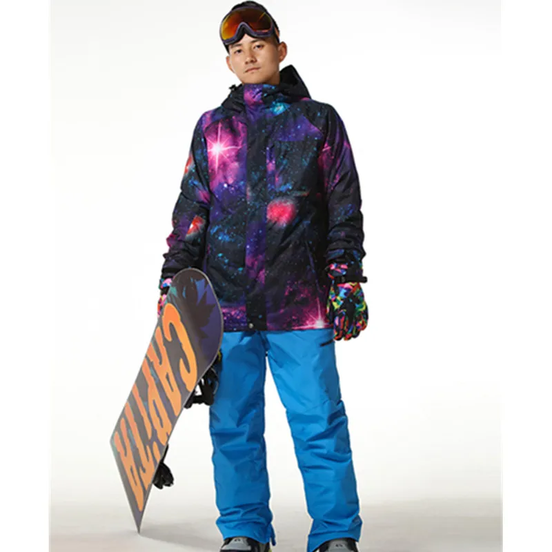 Gsou 10 كيلو الملابس يندبروف ماء الرجل الدافئة ملابس رياضية الترفيه ركوب التزلج على الجليد رشاقته الحرارية