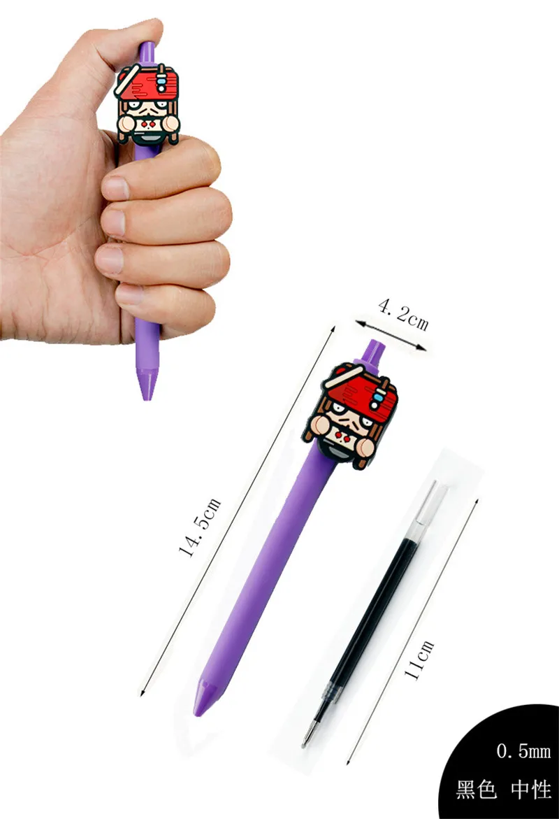 Звездные войны Милая гелевая ручка Kawaii 0,5 мм черные чернила яркие цвета ручки Человек-паук для детей подарок escritorio Papelaria
