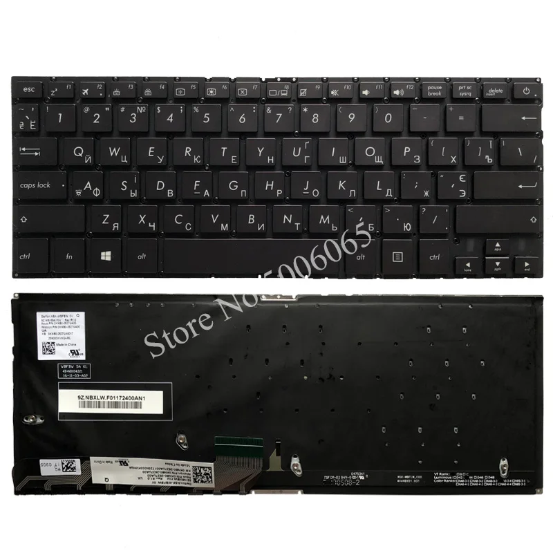 Russian laptop keyboard for ASUS UX430 UX430U UX430UA UX430UQ RU backlit 9Z.NBXBW.F0V NSK-WBFBW | Компьютеры и офис