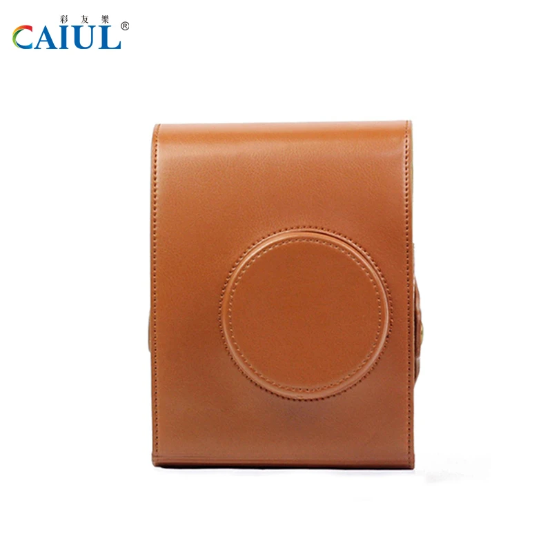 CAIUL LOMO мгновенная Автоматическая сумка для камеры PU кожа материал сумка на плечо с ремнями для Fujifilm LOMO мгновенный чехол для камеры Сумки - Цвет: brown