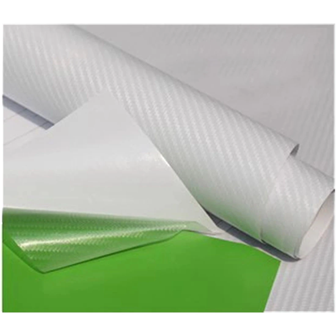 

DIY 30x127 3D Carbon Fiber Decal Vinyl Film Wrap Roll Adhesive Car Sticker Sheet Transparent