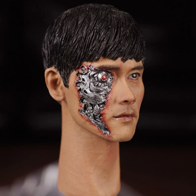 Lee Byung Hun Terminator Genisys T 1000 боевой ущерб 16 3 KUMIK 1/6 Мужская голова скульптура Модель 12