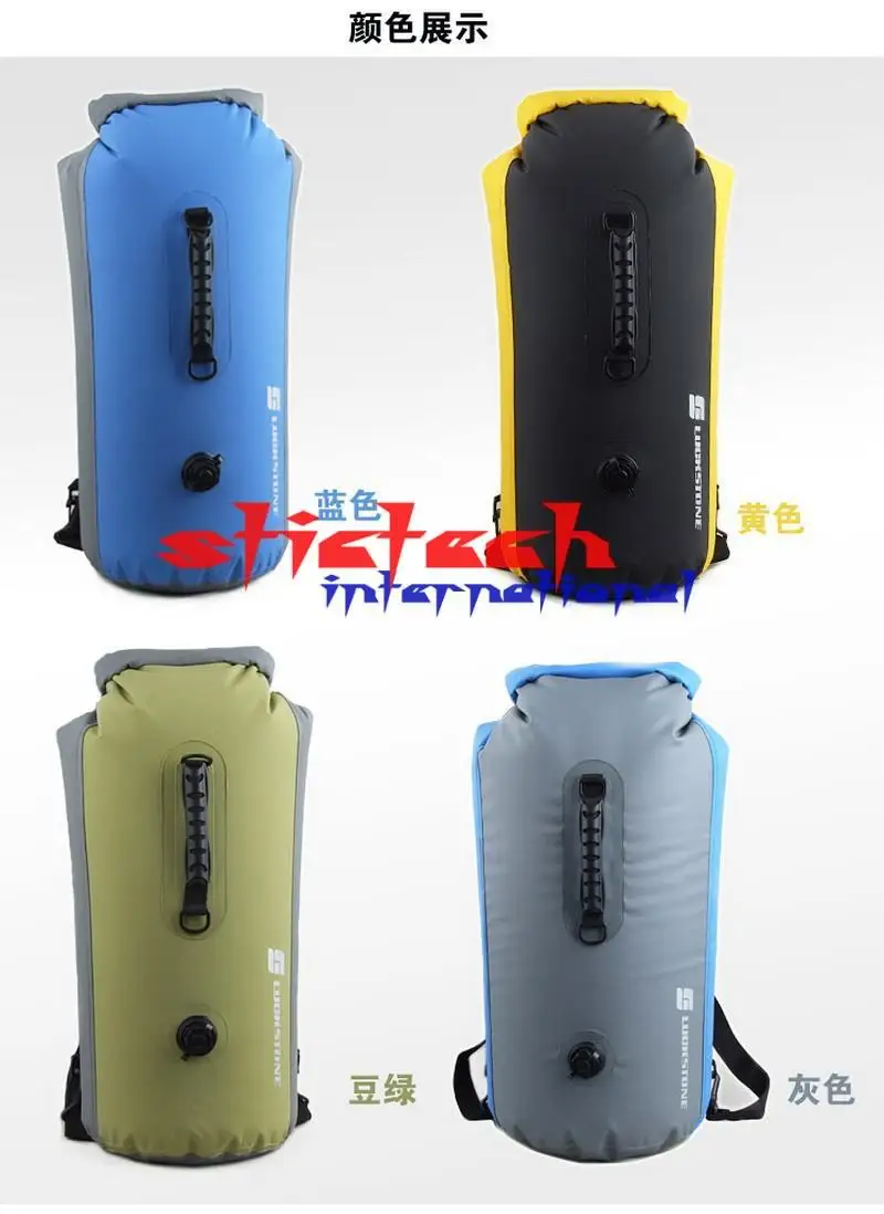 

by dhl or ems 50pcs 25/35/60L Rafting Bag Waterproof PVC Outdoor Diving Travel Dry Bags for Boating Kayaking Canoeing Camping