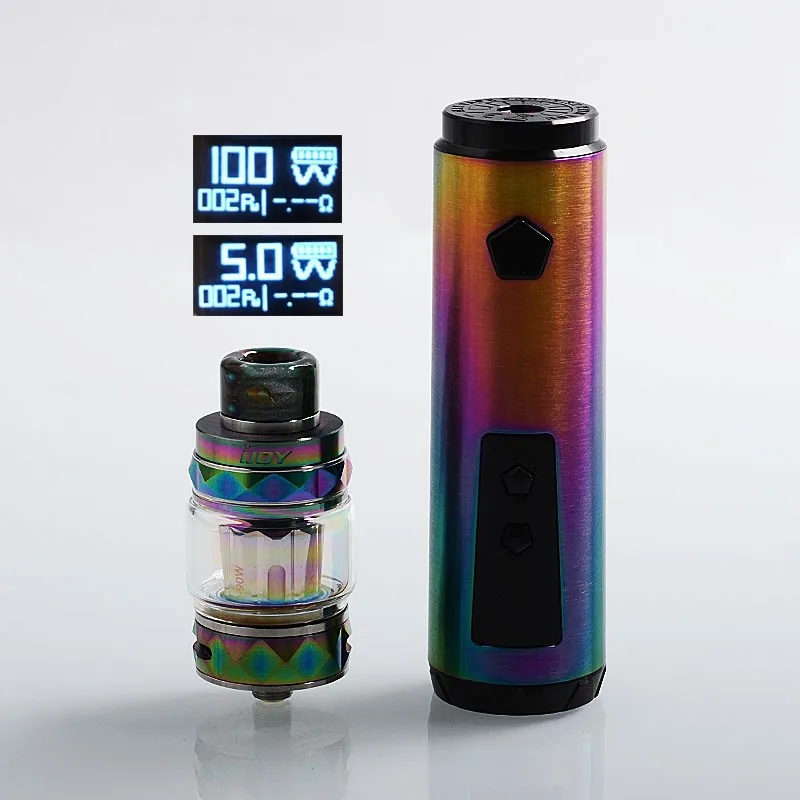 

Original IJOY Saber 100W VW Variable Wattage 18650 / 20700 Vape Pen Mod + 5.5ml Diamond Tank Kit without Battery