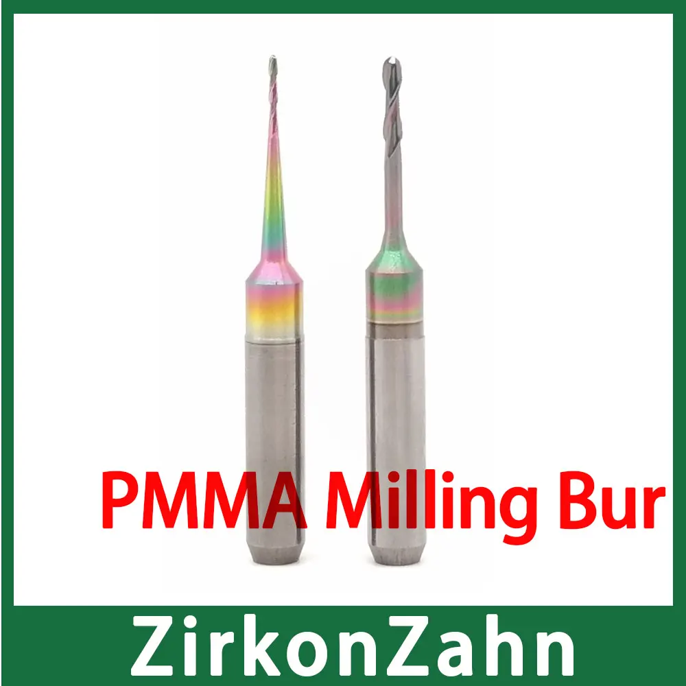 

ZirkonZahn M1 PMMA Milling Bur No Sticky Long Time Service Available Size 1.0mm, 2.0mm