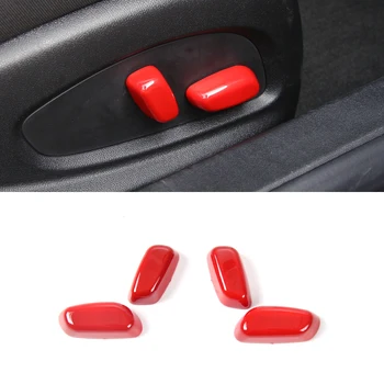 

Fit For Chevrolet Camaro 2017 2018 ABS Plastic Car Styling Interior Accessories Car Seat Adjustment Cover Trim 4PCS