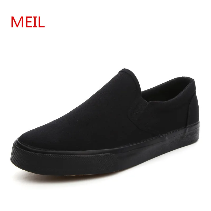 

Spring Summer Black Men Shoes Breathable Casual Black designer sneakers Men Fashion Canvas Shoes Loafers chaussure homme
