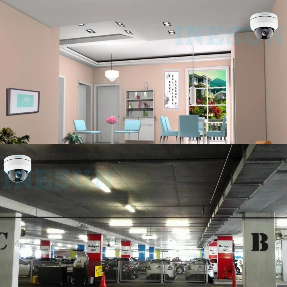  Inesun Outdoor Security Camera 2MP 1080P 2.8-12mm 4X Optical Zoom PTZ Camera 4 in 1 (AHD/TVI/CVI/CV - 32905640850