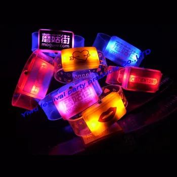 

LED Flashing Bracelet Arm Band Belt Light Up Dance Party Glow Gift Multi Colors Light Up Dance Party Nylon Belt 2018