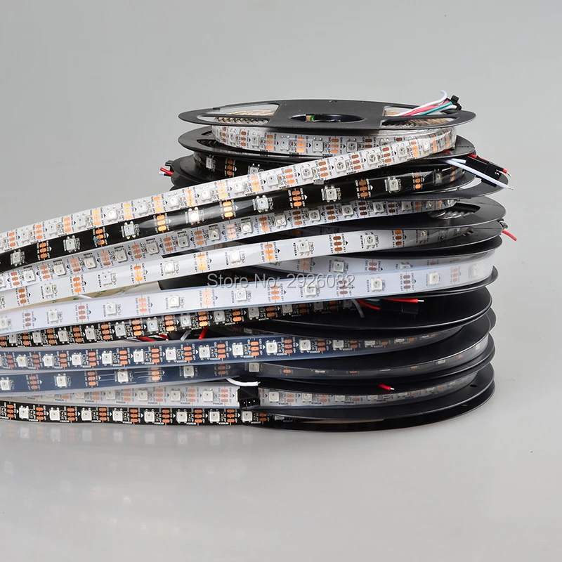 1 м/2 м/4 м/5 м 30/60/74/96/144 светодиодный s/m 5V SK6812 цифровой RGB полосы 5050 SMD ТВ пикселей