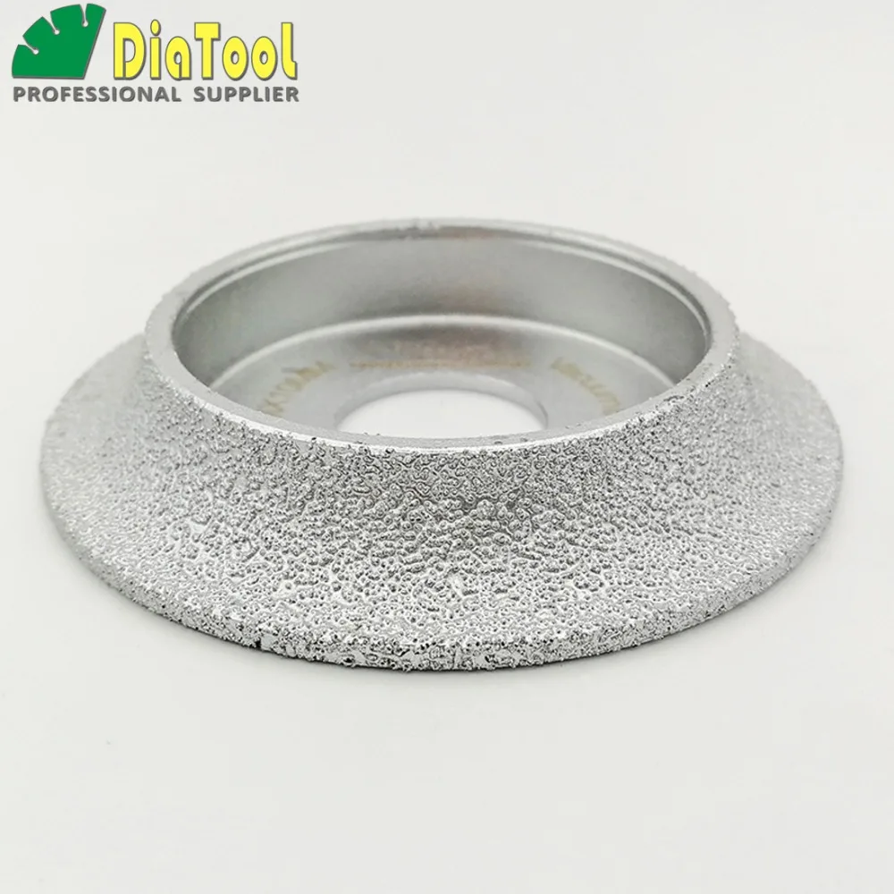 75mmx10MM Vacuum Brazed Diamond grinding wheel for Demi-bullnose edge profile