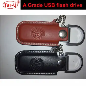 

Free logo hot stamping 64GB Leather usb flash drive 32gb flash pendrive pen drive personalized quality business gift memory card