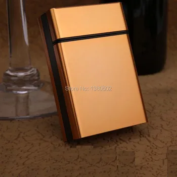 

Selling Aluminum Alloy Metal Cigarette box pocket Portable Cigarette Case Tobacco Holder