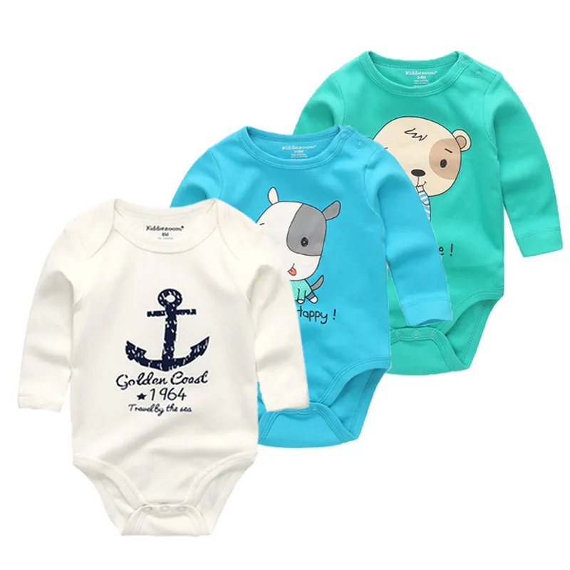 

2019 newborn baby boy girl clothes jumpsuit long sleeve new clothes newborn tights soft cotton cartoon fashion style O-neck