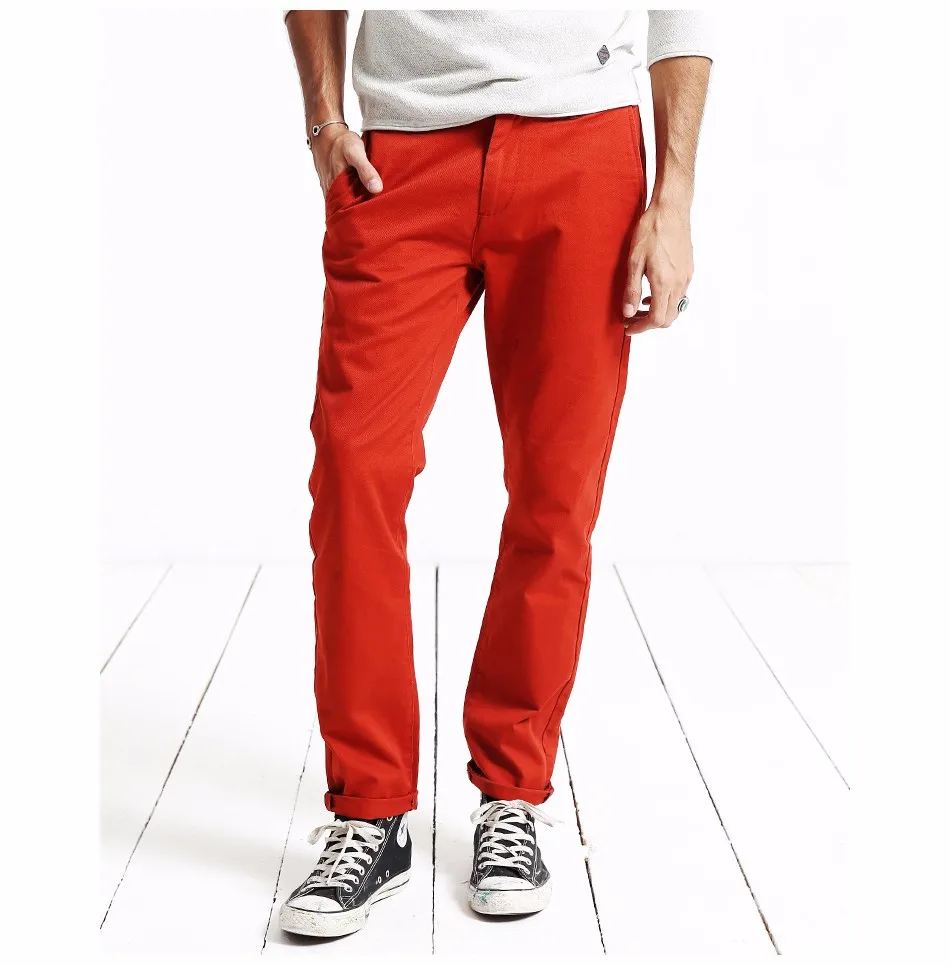 Simwood бренд осень зима новая мода тонкие прямые мужские повседневные брюки чистый хлопок мужские брюки размера плюс KX6033