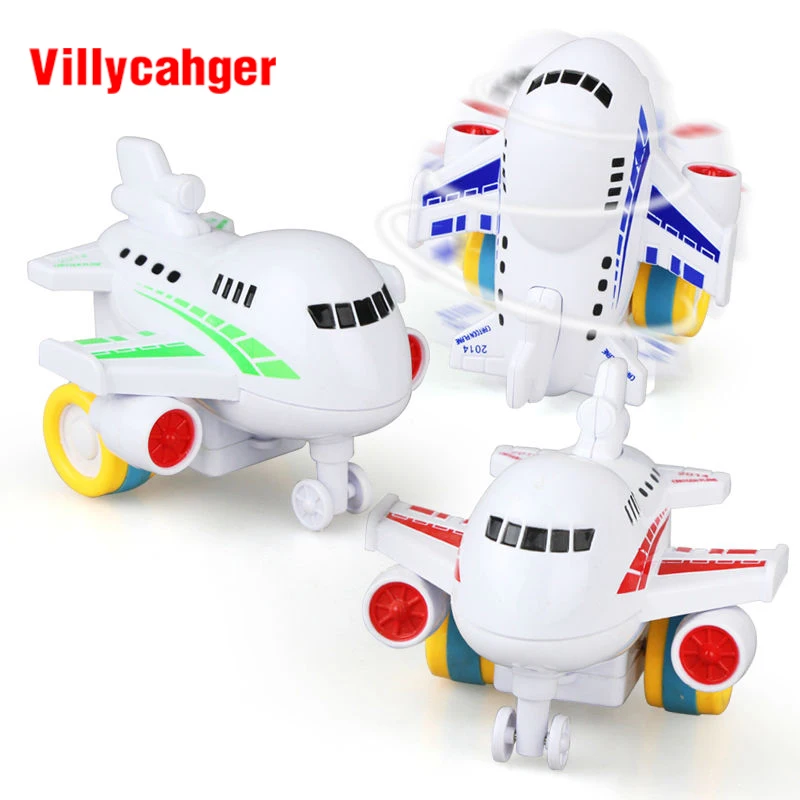 

50 Pcs Colorful Mini Inertia Model Cartoon Airplane for boy 1-3 years