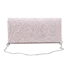 Женские кружевные цветочные атласные вечерние клатчи, свадебные сумочки для невесты, сумки-мессенджеры на плечо, вечерние сумочки для девушек