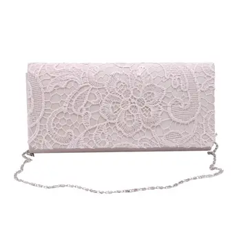 

Sell at a loss! Woman Ladies Lace Floral Satin Party Evening Clutch Wedding Bridal Purse Bag Messenger Shoulder