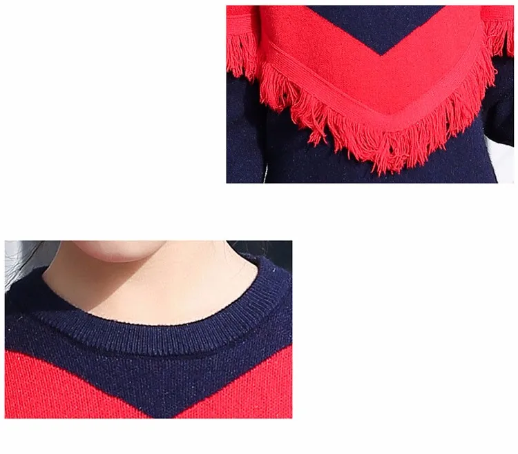 2017 new knitting tassels girls sweater spring autumn winter casual children school clothing preppy style knitted kids sweaters girls dresses 6 7 8 9 10 11 12 13 14 15 16 years old little teenage big girls long sweater dress (19)